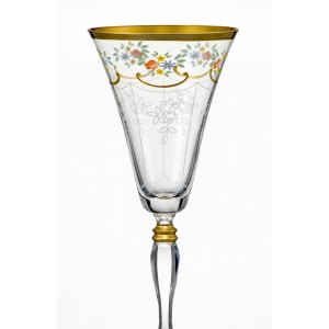 Victoria QA937 Engraved With Handpainted Flowers Decor - 180ml