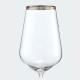 Sandra Design Wine Glass With Two Platinum Rings  200916 570ml