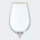 Viola Design Wine Glass With 1mm Gold Rim - 450 ml