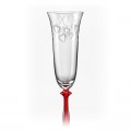 Angela Love Champagne Glass Falling Hearts 190ml