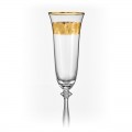Angela Love Champagne Glass Gold Hearts 190ml